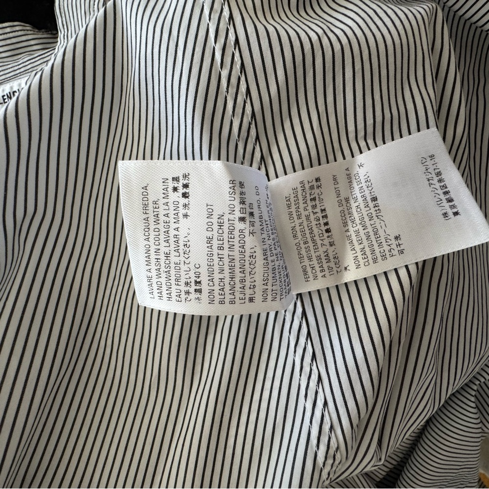 Balenciaga Monochrome Striped Button Down Shirt oversized - Picture 12 of 12